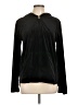 Hue 100% Polyester Black Zip Up Hoodie Size L - photo 1