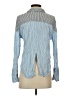 Free People 100% Rayon Stripes Blue Long Sleeve Blouse Size XS - photo 2
