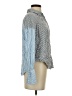 Free People 100% Rayon Stripes Blue Long Sleeve Blouse Size XS - photo 4