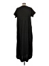 Mocking Top Solid Black Casual Dress Size L (estimated) - photo 2