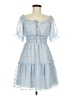Unbranded 100% Polyester Blue Cocktail Dress Size M - photo 1