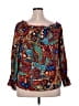 Assorted Brands 100% Polyester Blue 3/4 Sleeve Blouse Size XXL - photo 2