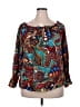 Assorted Brands 100% Polyester Blue 3/4 Sleeve Blouse Size XXL - photo 1