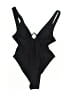 Cupshe Solid Black One Piece Swimsuit Size XS - photo 1