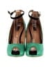 Zara Collection Color Block Green Wedges Size EU 38 - photo 2