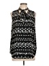 Ann Taylor 100% Polyester Black Sleeveless Blouse Size L - photo 1