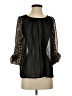 Audrey Ann 100% Polyester Black 3/4 Sleeve Blouse Size S - photo 1