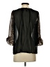 Audrey Ann 100% Polyester Black 3/4 Sleeve Blouse Size S - photo 2