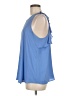 Ann Taylor LOFT Blue Sleeveless Blouse Size M - photo 5