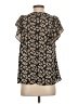 Max Studio 100% Polyester Black Short Sleeve Blouse Size S - photo 2
