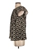 Max Studio 100% Polyester Black Short Sleeve Blouse Size S - photo 5