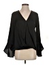 Vince Camuto 100% Polyester Black Long Sleeve Blouse Size S - photo 1
