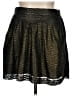 Gap 100% Polyester Metallic Black Casual Skirt Size 10 - photo 1