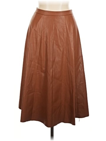 Rebecca Taylor Faux Leather Skirt (view 1)