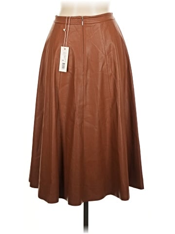 Rebecca Taylor Faux Leather Skirt (view 2)