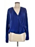 Unbranded Blue Long Sleeve Blouse Size M (estimated) - photo 1