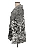 Dana Buchman 100% Cotton Animal Print Silver Cardigan Size L - photo 5