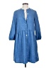 DKNY 100% Polyester Blue Casual Dress Size 2 - photo 1
