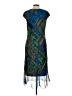 Sangria 100% Polyester Paisley Blue Cocktail Dress Size 12 - photo 2