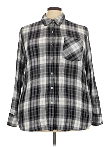Lane Bryant Long Sleeve Button-Down Shirt (view 1)