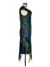 Sangria 100% Polyester Paisley Blue Cocktail Dress Size 12 - photo 4