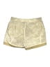 M&S 100% Polyester Tropical Gold Shorts Size L - photo 2