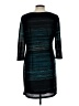 Studio One Chevron-herringbone Teal Cocktail Dress Size 12 (petite) - photo 2
