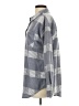 Maurices Checkered-gingham Gray Long Sleeve Blouse Size S - photo 5