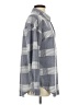 Maurices Checkered-gingham Gray Long Sleeve Blouse Size S - photo 4