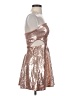 Forever 21 Metallic Gold Cocktail Dress Size S - photo 4