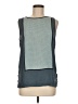 Ann Taylor LOFT Outlet 100% Polyester Teal Sleeveless Top Size M - photo 1