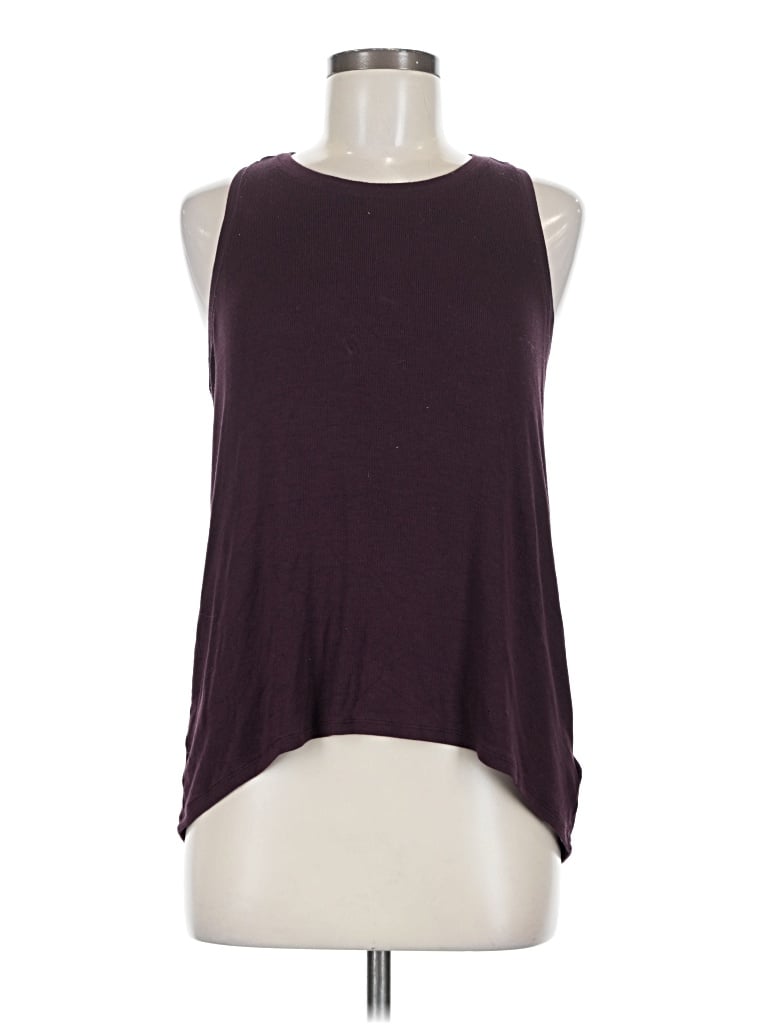 Pre-owned Athleta Sleeveless T-shirt In Burgundy