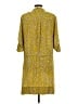 BCBGMAXAZRIA 100% Polyester Paisley Animal Print Yellow Casual Dress Size L - photo 2