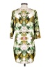 Sam & Lavi 100% Polyester Print Green Casual Dress Size S - photo 2