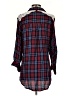 Lola 100% Rayon Plaid Blue 3/4 Sleeve Blouse Size S - photo 2