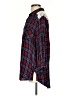 Lola 100% Rayon Plaid Blue 3/4 Sleeve Blouse Size S - photo 5