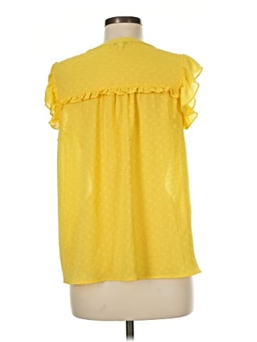 Skies Are Blue Short Sleeve Blouse (view 2)