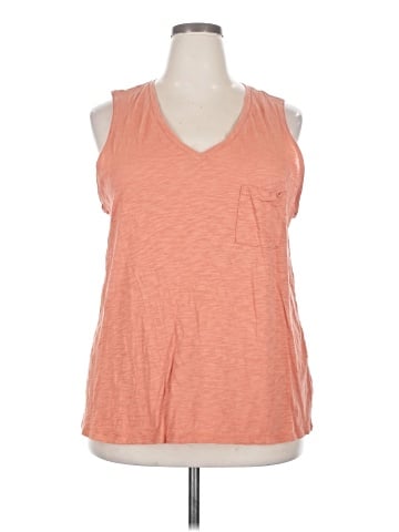 a.n.a. A New Approach Sleeveless T-Shirt (view 1)