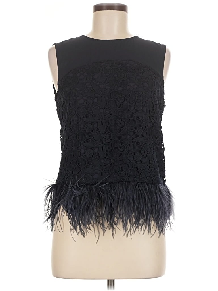 Pre-owned Greylin Sleeveless Blouse In Black