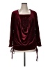 Unbranded Burgundy Long Sleeve Blouse Size XL - photo 1