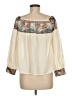 Unbranded 100% Polyester Ivory Long Sleeve Blouse Size M - photo 2