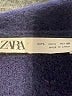 Zara 100% Lana Wool Blue Wool Coat Size L - photo 6