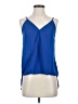 Leyden 100% Polyester Solid Blue Sleeveless Blouse Size XS - photo 1