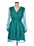 Assorted Brands 100% Polyester Solid Teal Cocktail Dress Size M - photo 1