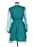 Assorted Brands 100% Polyester Solid Teal Cocktail Dress Size M - photo 2