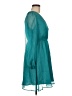 Assorted Brands 100% Polyester Solid Teal Cocktail Dress Size M - photo 4