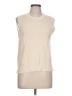 Margaret O'Leary 100% Cotton Ivory Sweater Vest Size L - photo 1