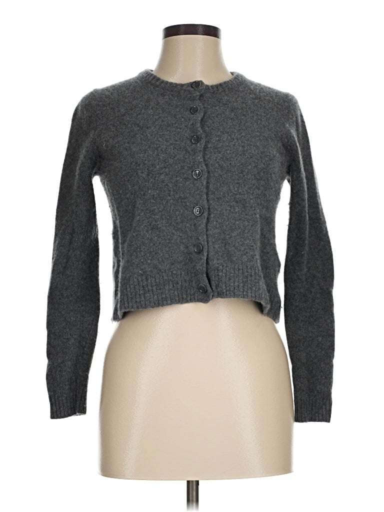 Pre-owned Zara Cardigan Sweater In Gray