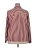 Alfred Dunner 100% Polyester Stripes Burgundy Long Sleeve Blouse Size 20W - photo 2