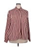 Alfred Dunner 100% Polyester Stripes Burgundy Long Sleeve Blouse Size 20W - photo 1
